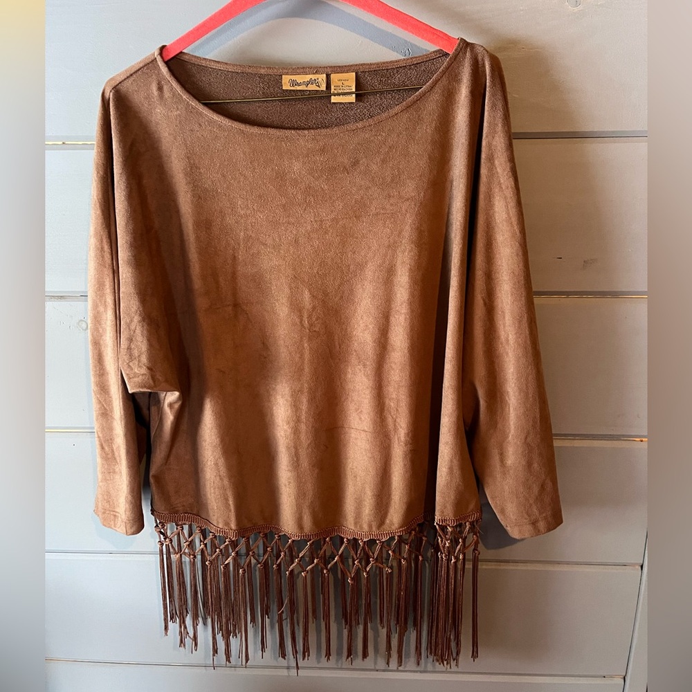 Wrangler Brown Fringe Top